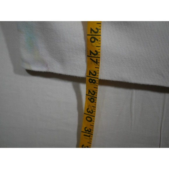 Vtg A Fine Mess T-Shirt Hoodie Sz XL White Floral Flower Power USA Made - Picture 11 of 11